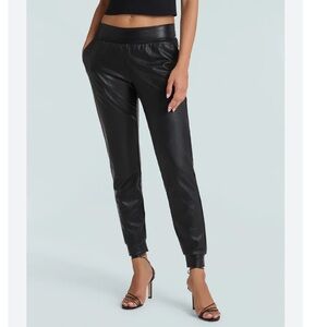 Rewash faux leather joggers
